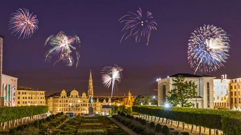Visit Belgium in January to spot the New Year fireworks over Brussels.
