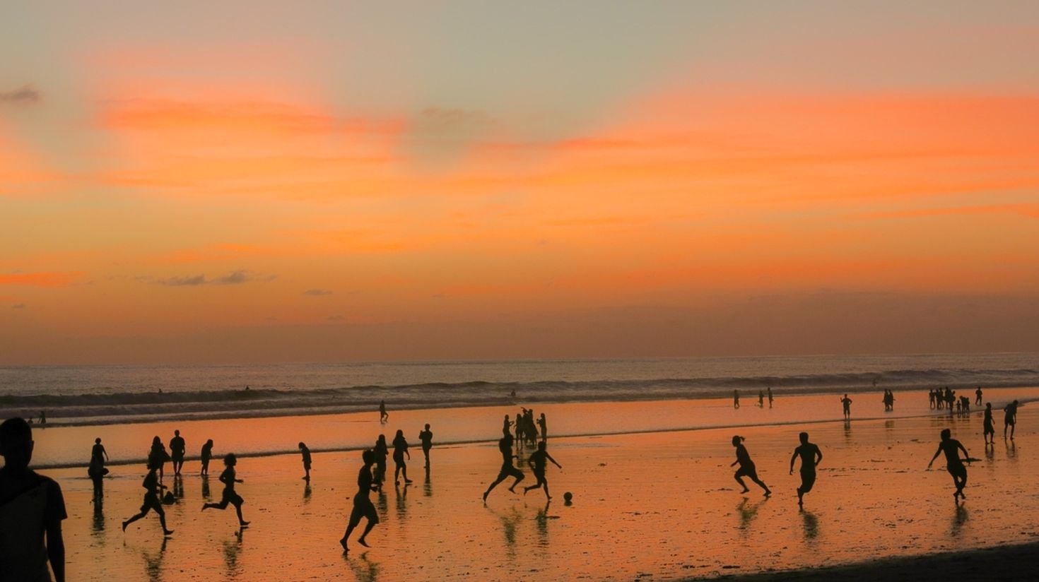 Kuta beach is one of the best beaches in Bali