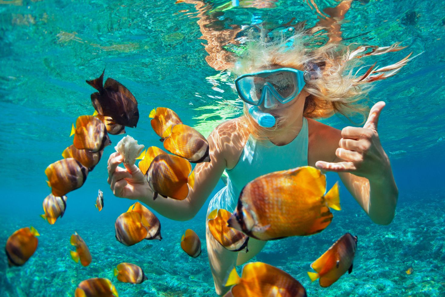 Snorkeling one of the exciting things to do in Bali