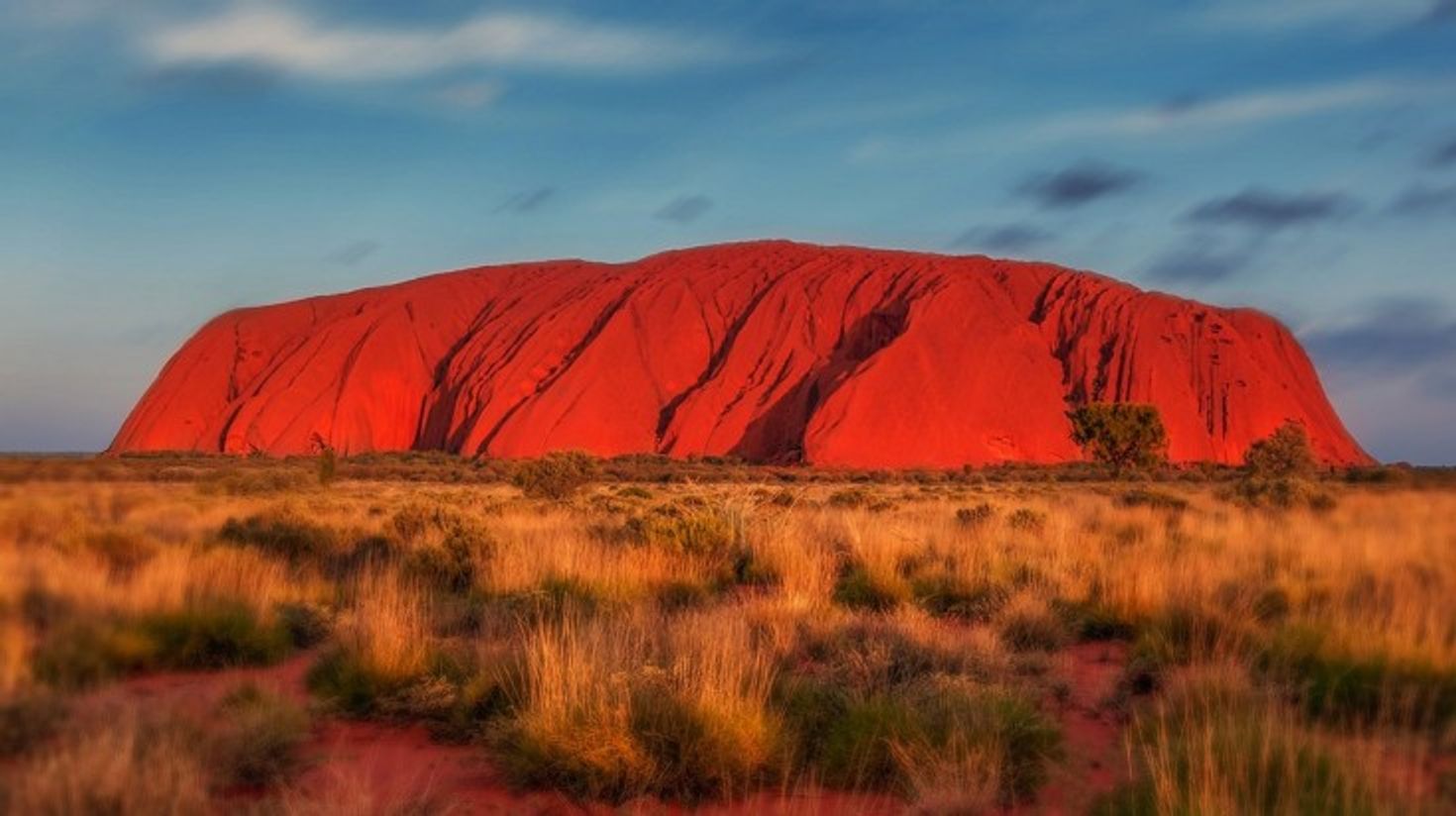 The Uluru rock is an iconic landscape of the Australian outback