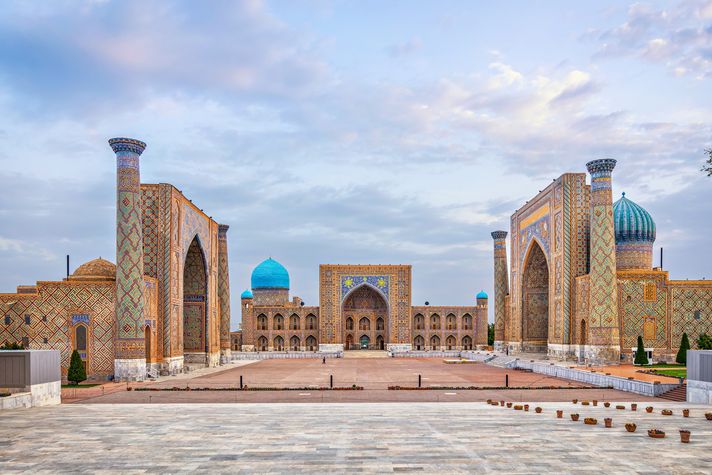 The UNESCO World Heritage Site - Samarkand in Uzbekistan. 