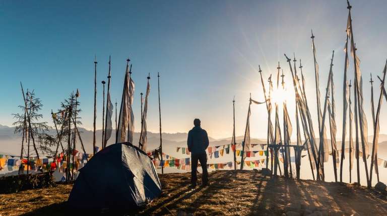 Amazing view of sunrise at Chele la pass, Best time to visit Bhutan.