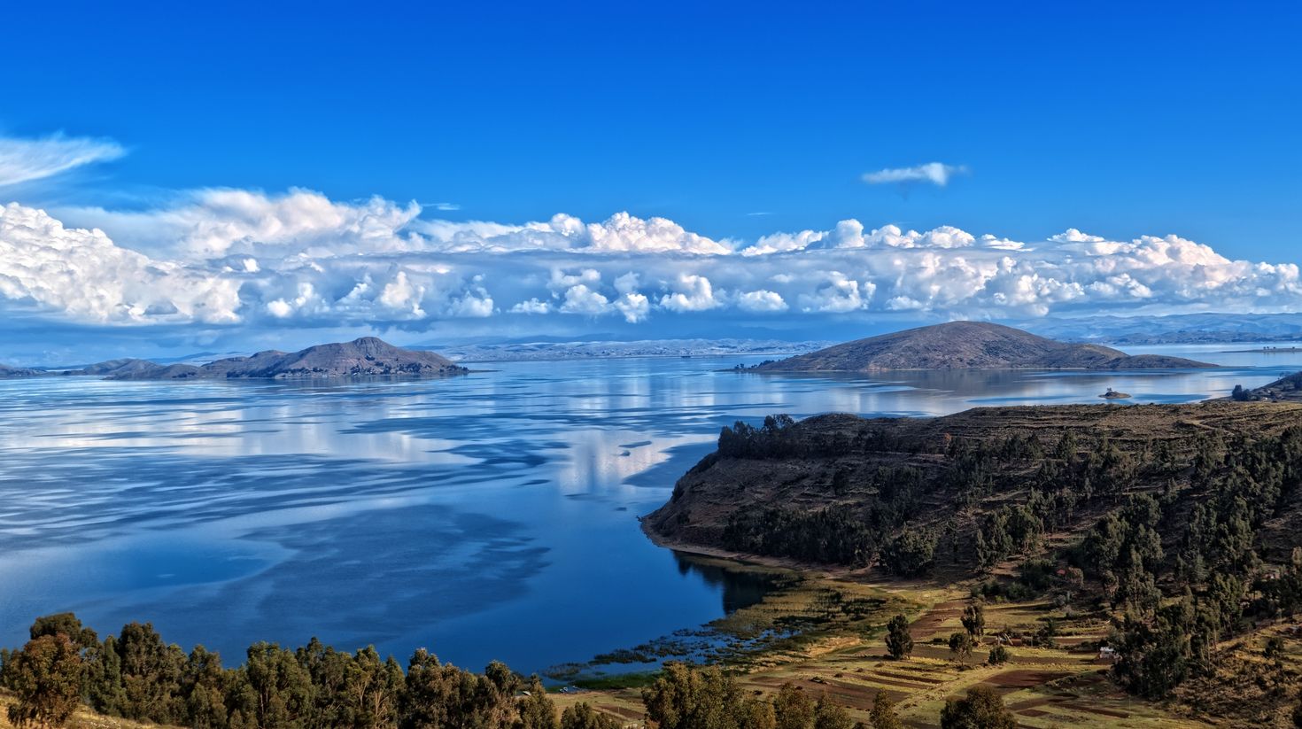 Get a panoramic view of Lake Titicaca during the best time to visit Bolivia.