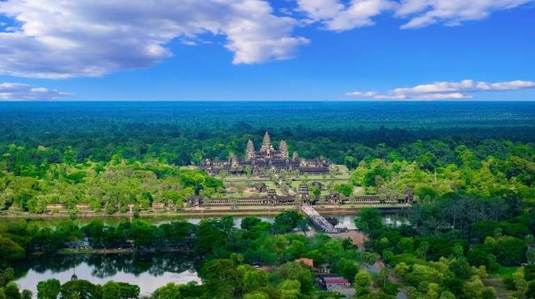 The best time to visit Cambodia is from October to May.