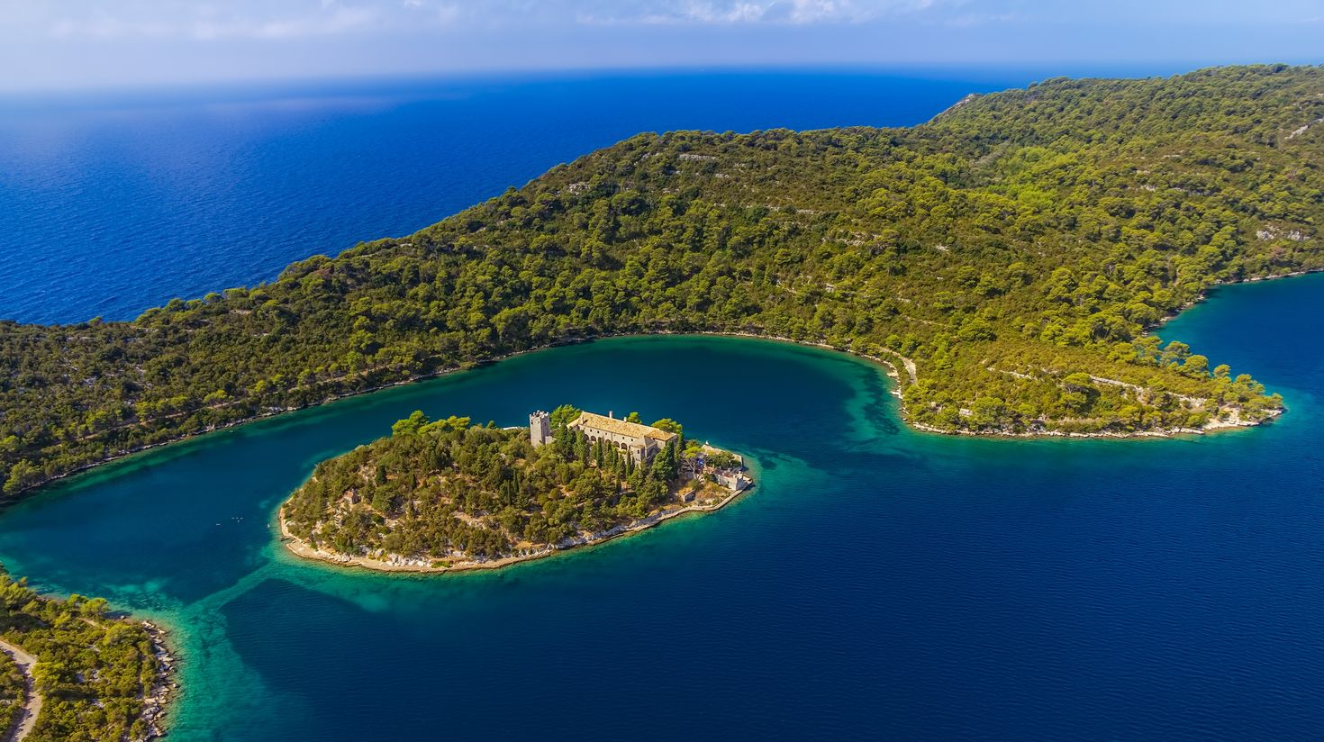 Mljet, a rich emerald green paradise just south of the Peljesac peninsula.