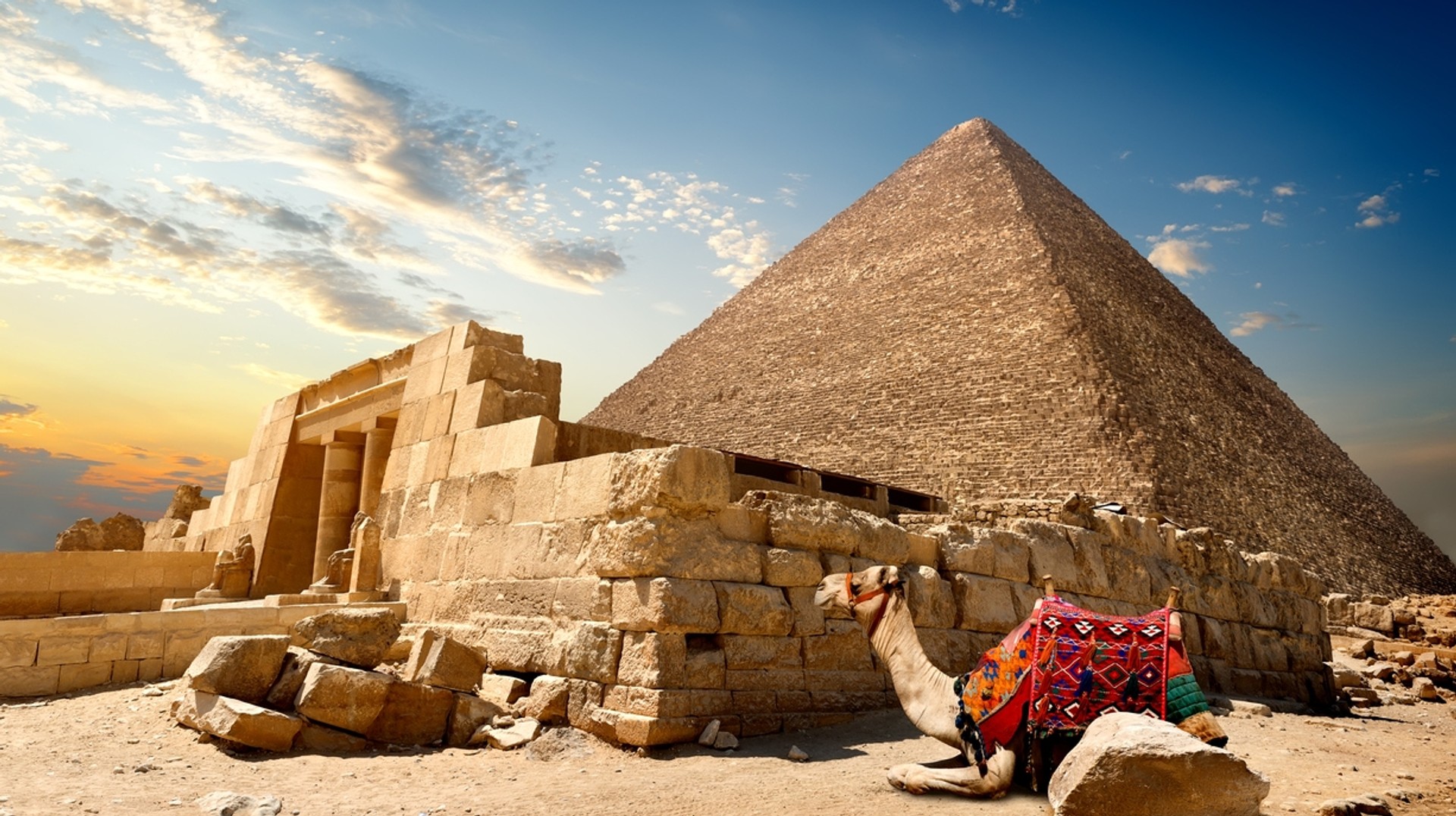 The pyramids are the biggest tourist attraction in Egypt. Pyramid in Egypt during the day.