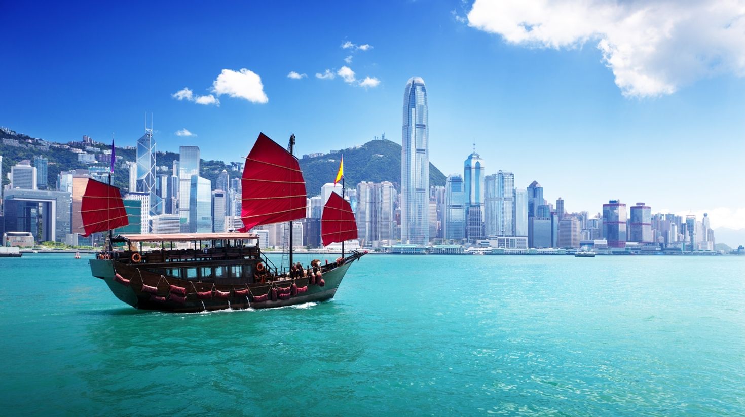 Discover a bustling city in Asia by visiting Hong Kong.