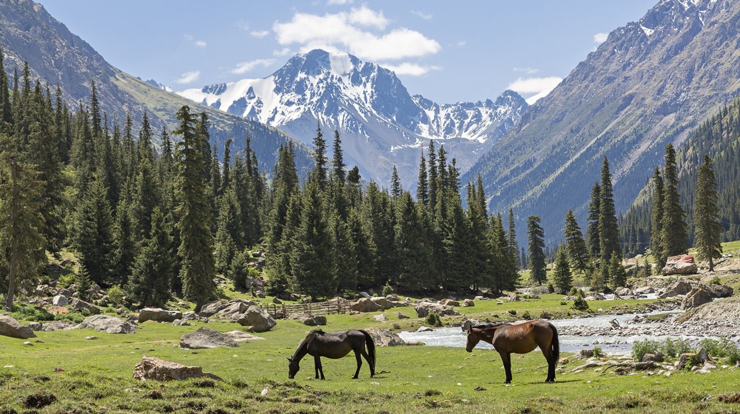 mountains in the Issyk Kul area in Kyrgyzstan
