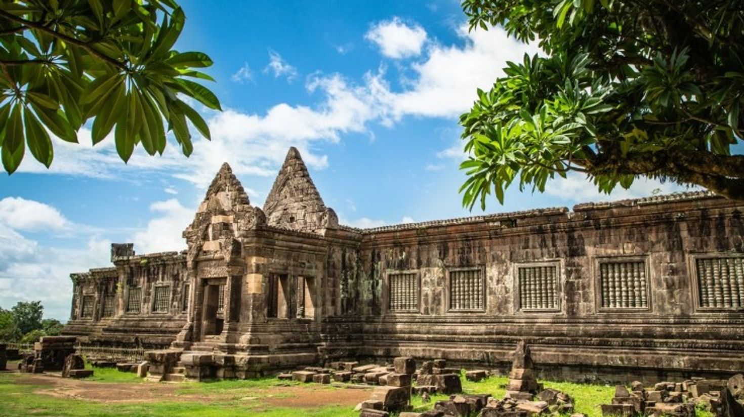 Explore the ancient Wat Phu temple while traveling for 5 days in Laos