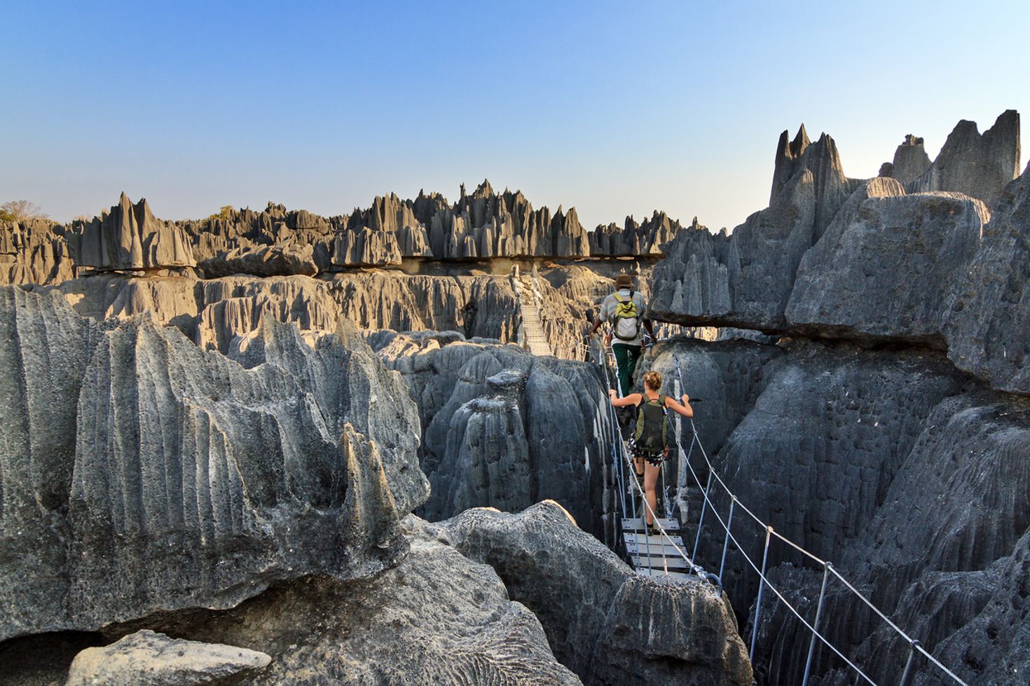 Limestone formations in Tsingy de Bemaraha Strict Nature Reserve