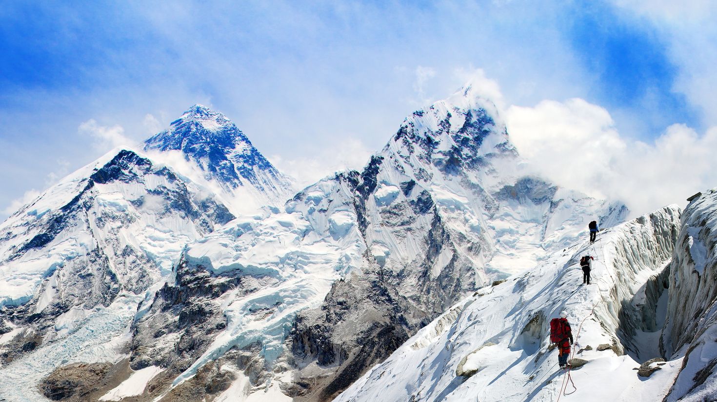 Fall is the best time to visit Nepal and follow the trekking routes in the Himalayas.