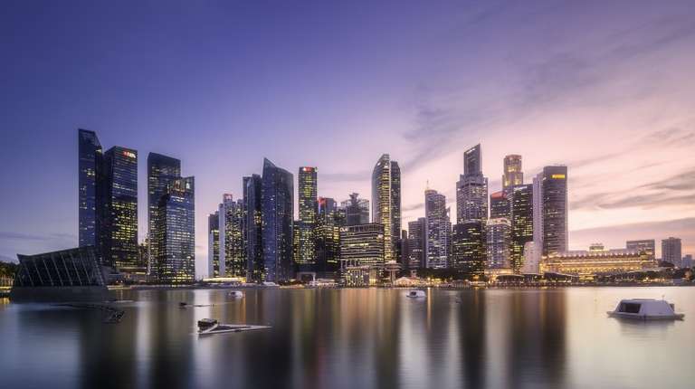Singapore cityscape view.