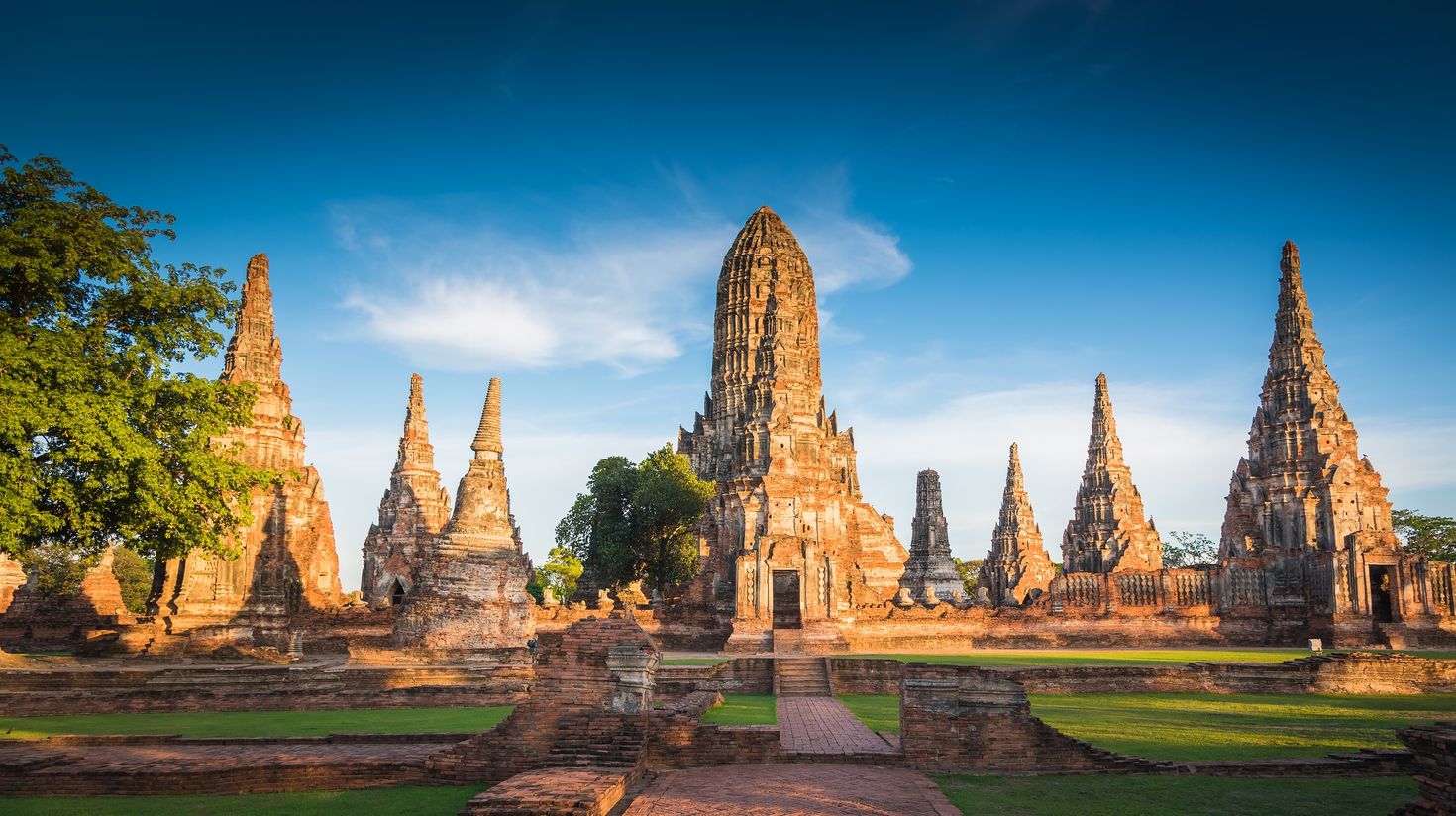 The old Thai capital of Ayutthaya, a UNESCO World Heritage Site, one of the most impressive ruined cities in Asia.