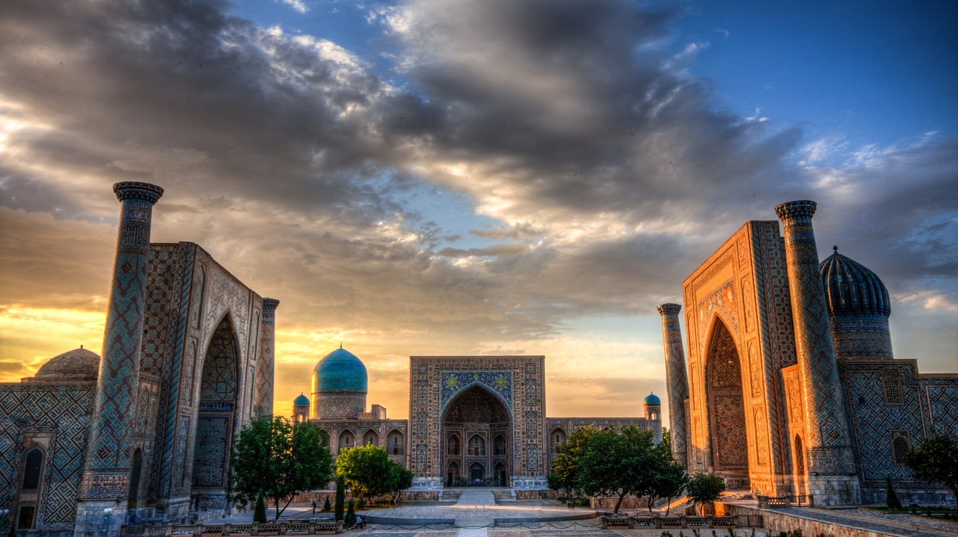 Registan Square, undoubtedly a precious stone situated in the center of attractive Samarkand The Registan square in Samarkand, Uzbekistan