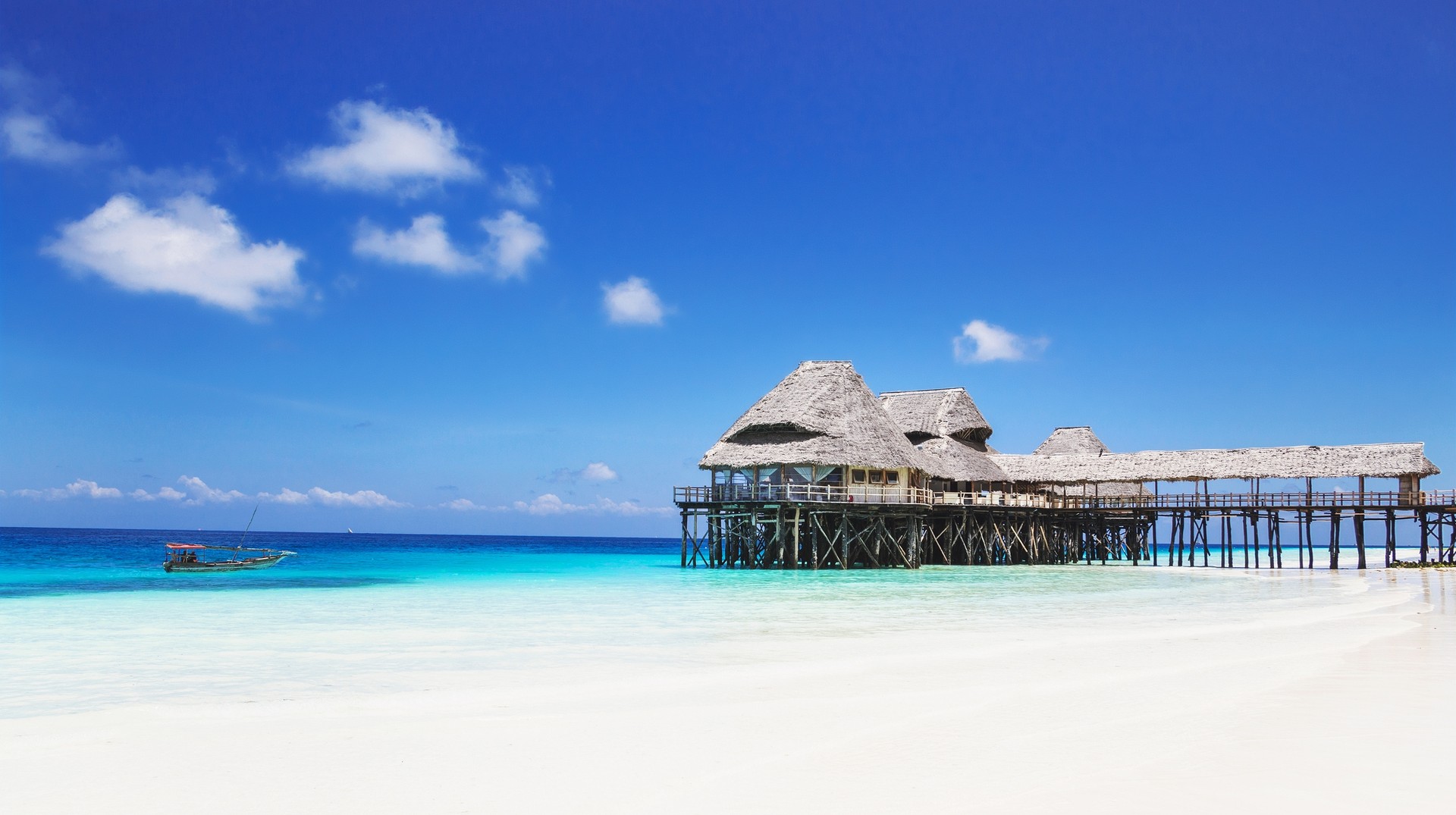 A beautiful beach captured during the best time to visit Zanzibar.