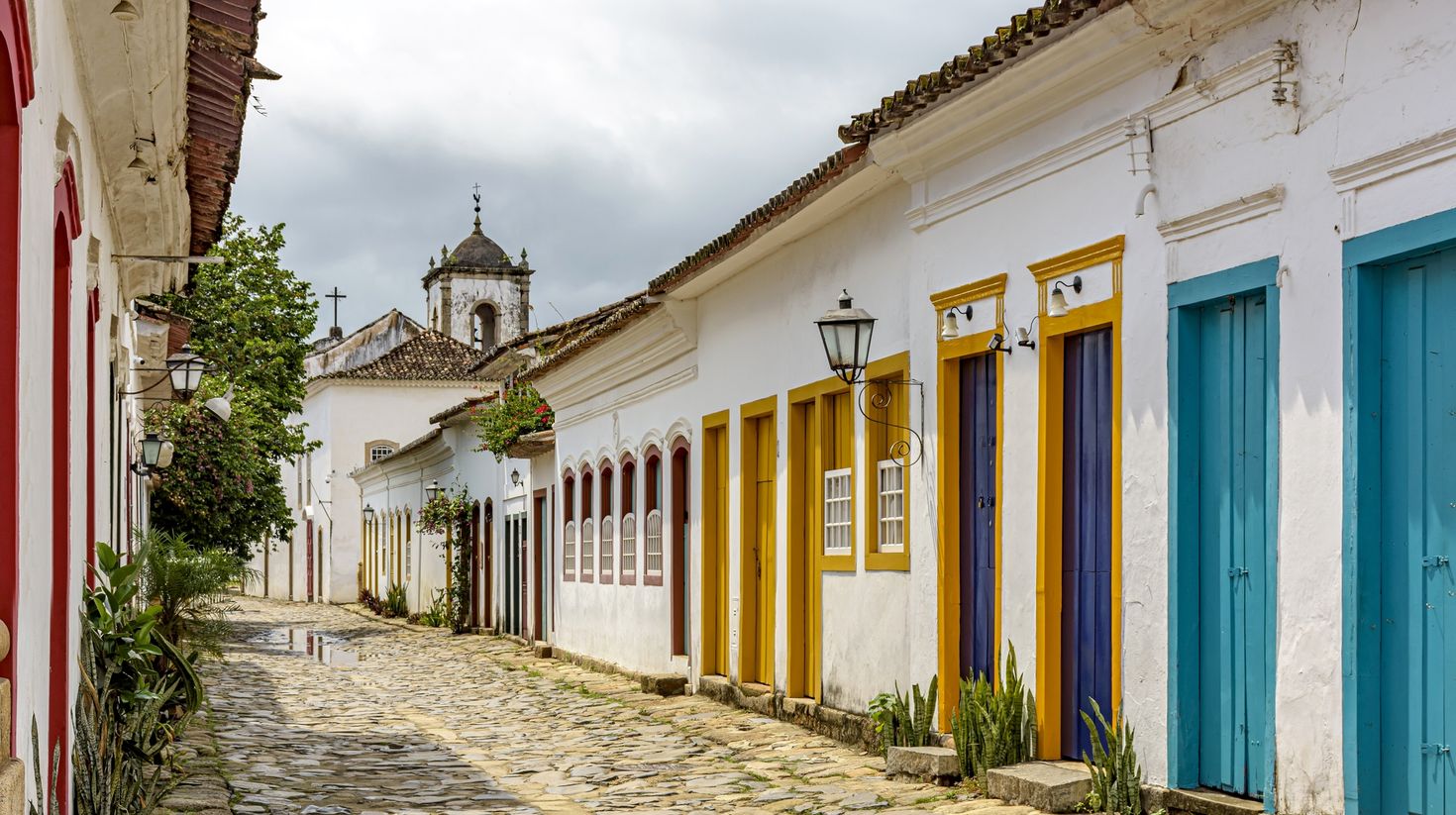 old city of Paraty Brazil in March
