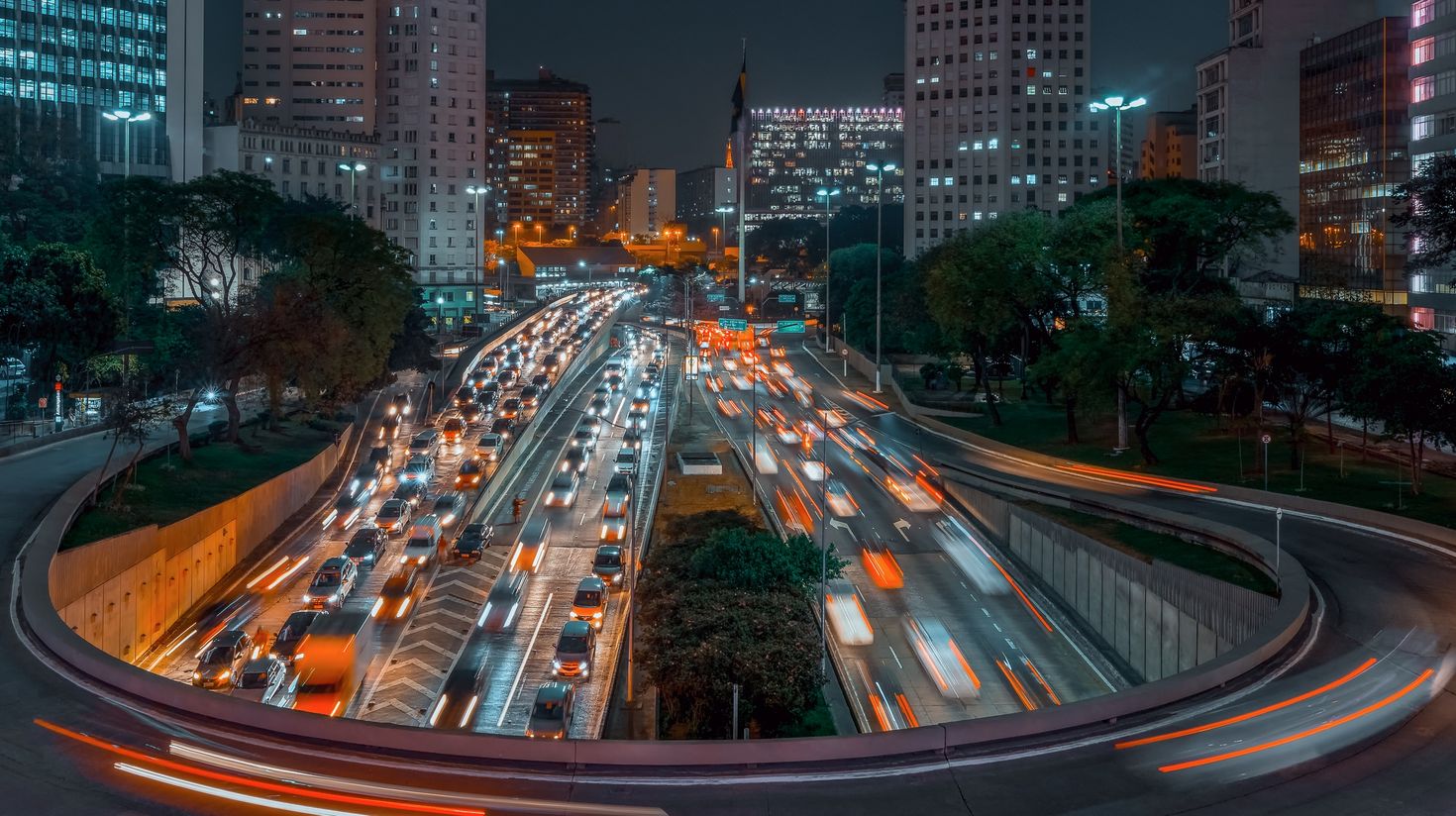Viaduct in in Sao Paulo, Brazil