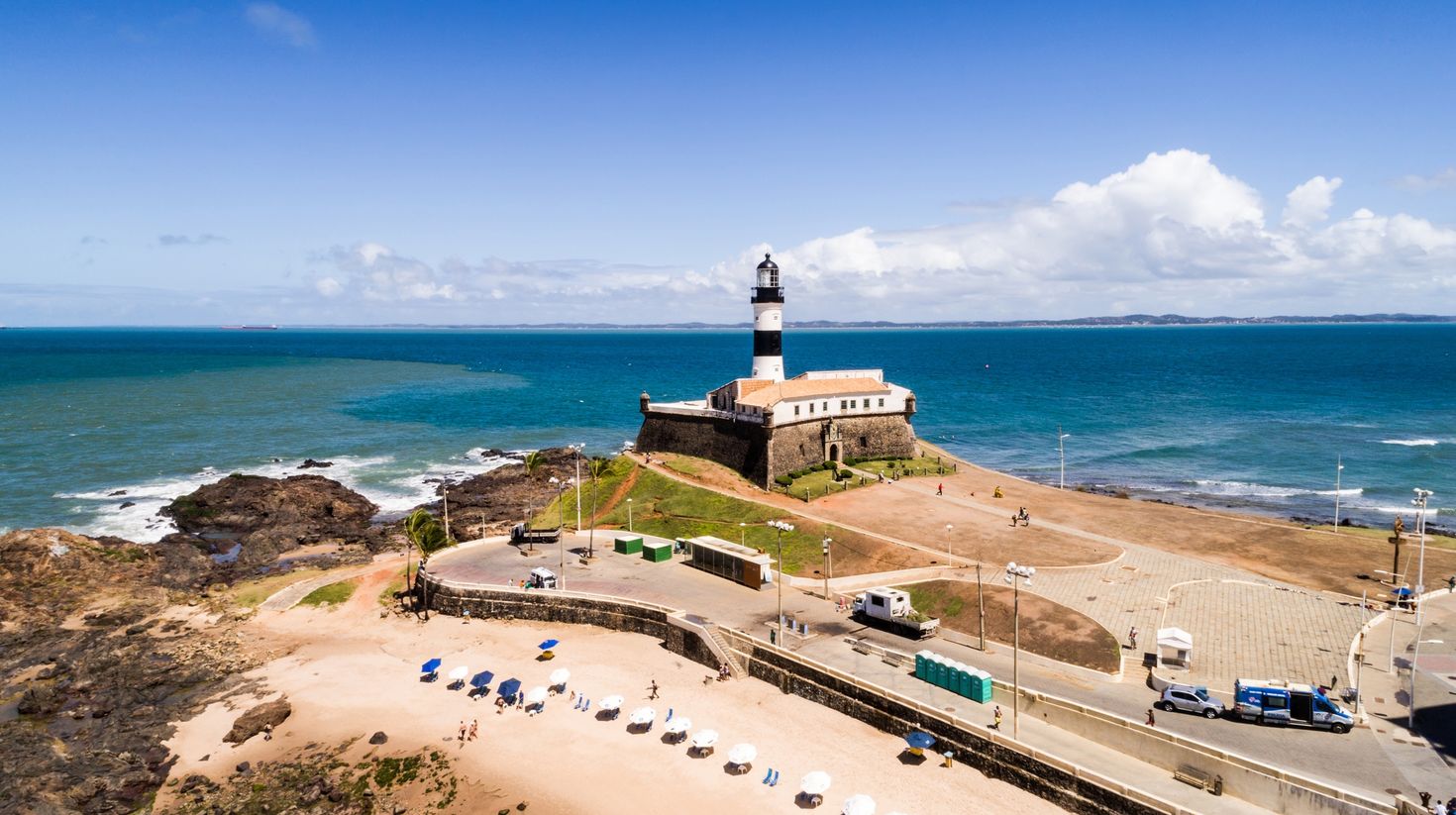 Barra Beach in Salvador, Bahia, Brazil