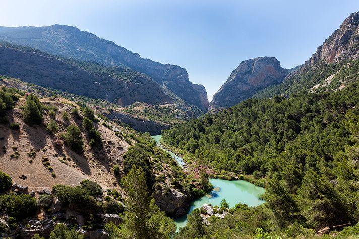 Hoyo Valley as seen from El Caminito del Rey
