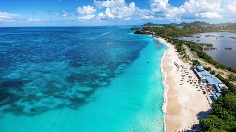 Visit Darkwood Beach at Antigua while spending 2 weeks in Central America.