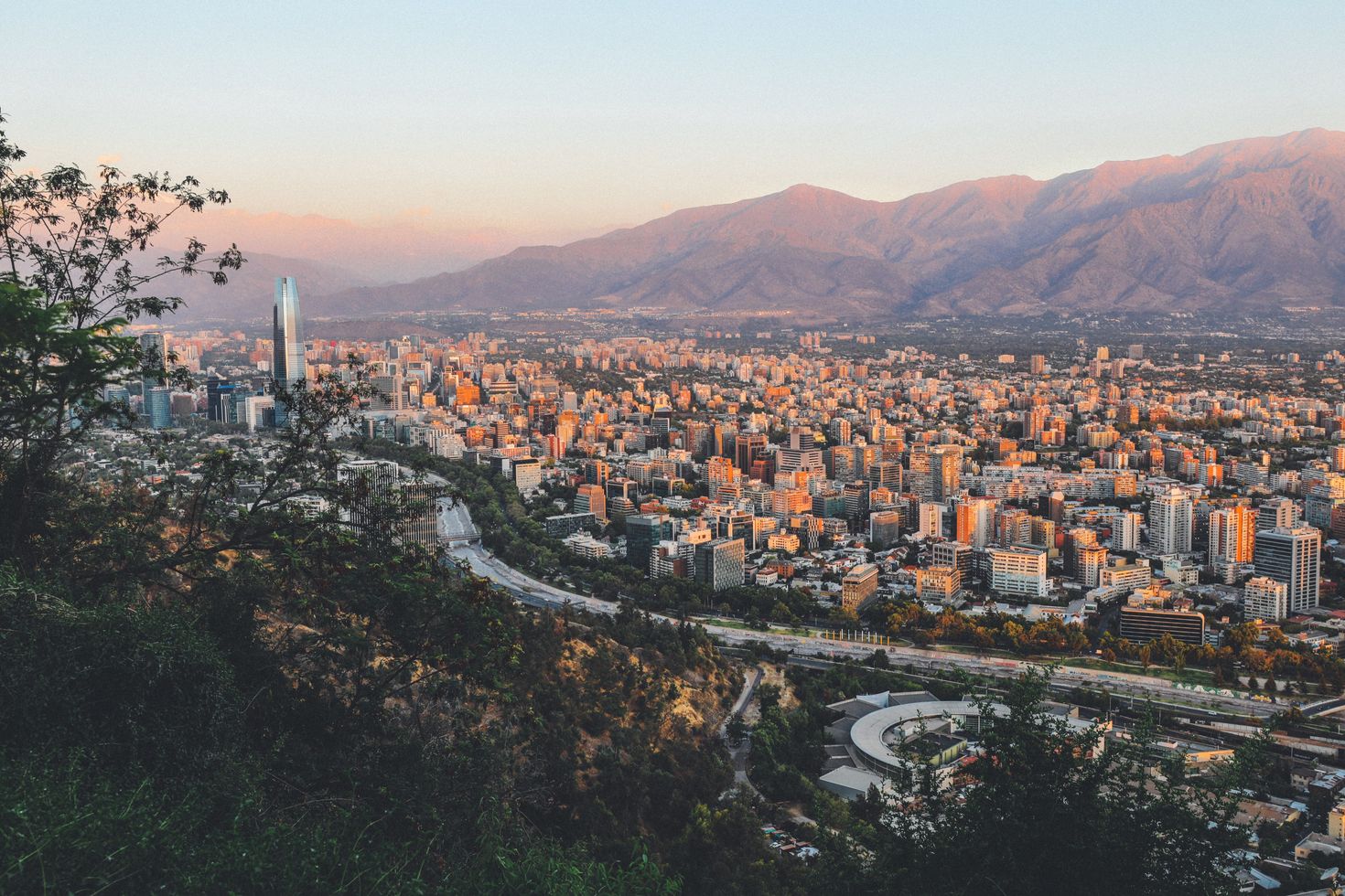 Get this view of Santiago from the top of one of its hills while spending one week in Chile.