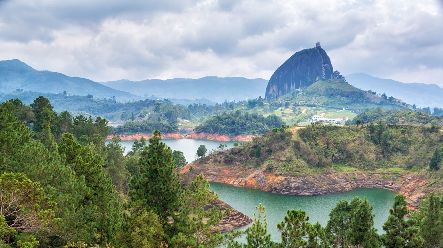 Rock in Guatape, Antioquia in Colombia
