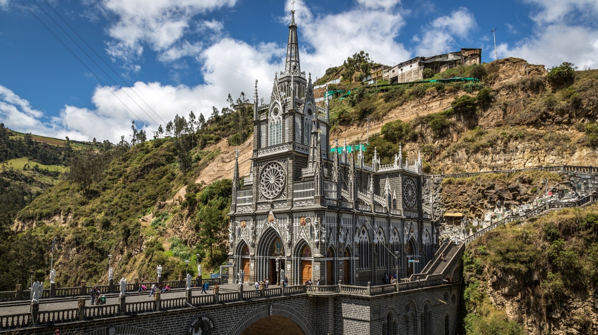 The fine May weather allows visitors to relish the sights of its rich architectural heritage, such as the Ipiales sanctuary, in Colombia. Ipiales sanctuary in southern Colombia in May