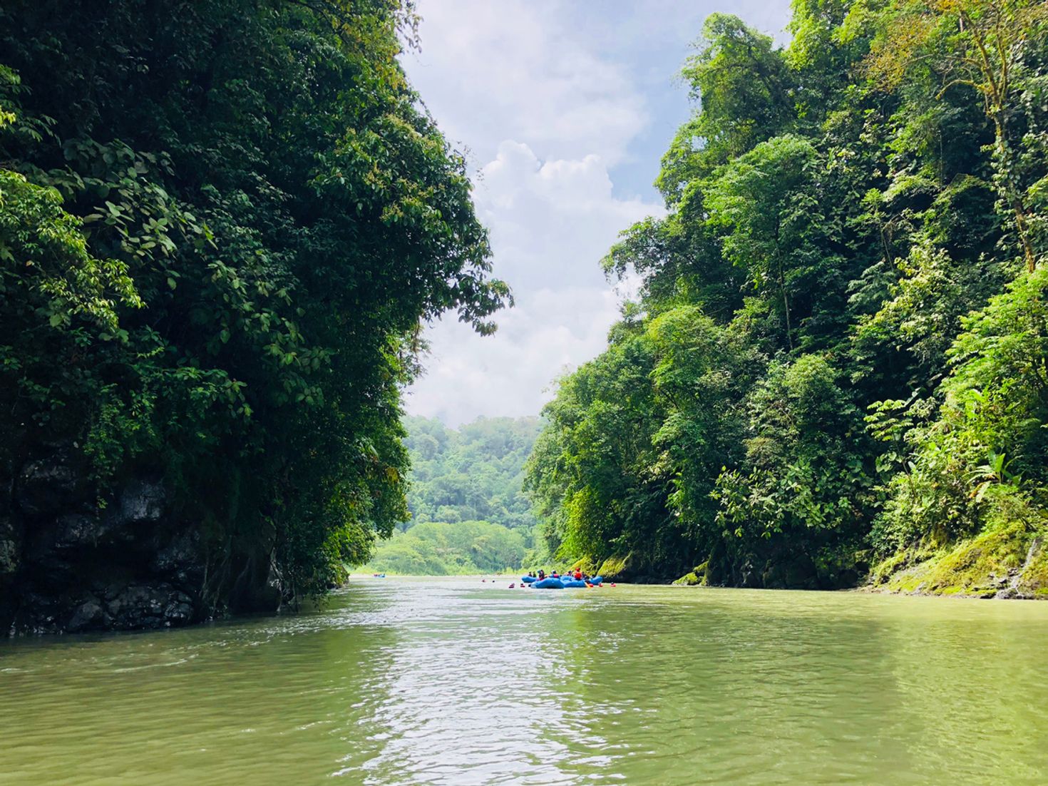 River rafting in Pacuare river in Costa Rica