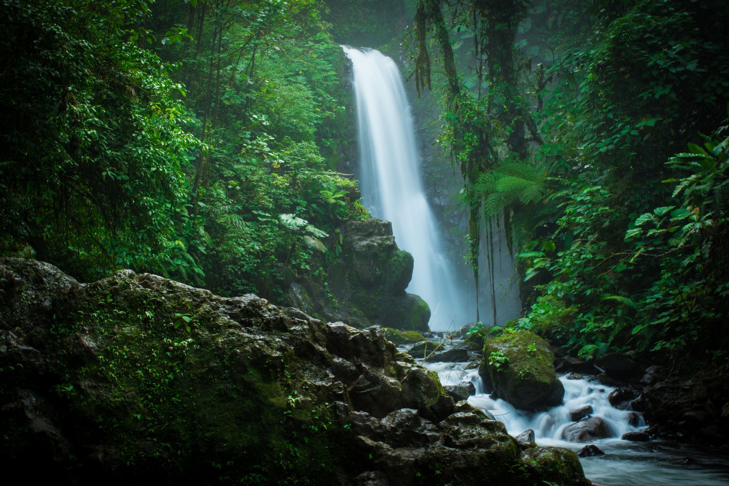 Waterfall in La Paz, Costa Rica