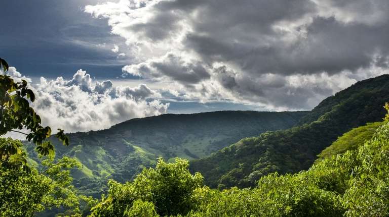 Aerial view of Cloud Forest in Costa Rica in November.