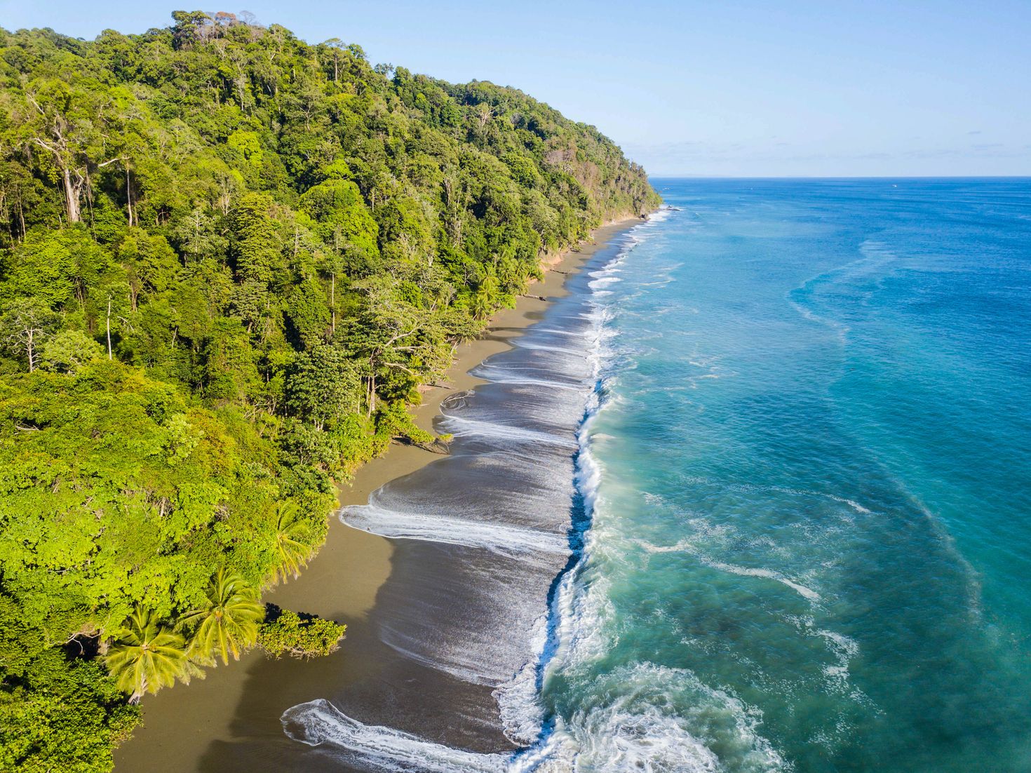 Aerial view of Corcovado National Park, Costa Rica