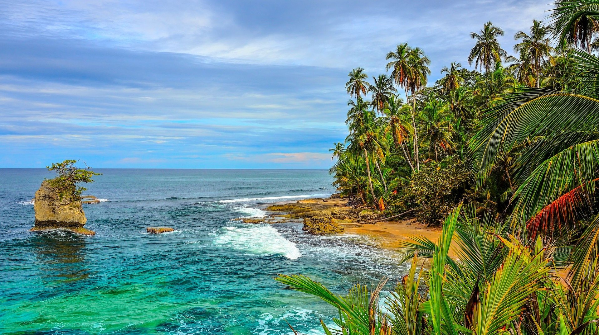 Explore the wild Caribbean beach of Costa Rica when spending 2 weeks there.