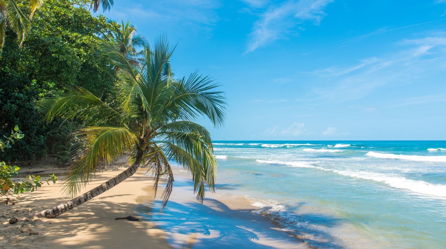 Beaches in Caribbean Coast of Costa Rica.
