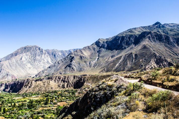 Mountain range in Cotahuasi Canyon