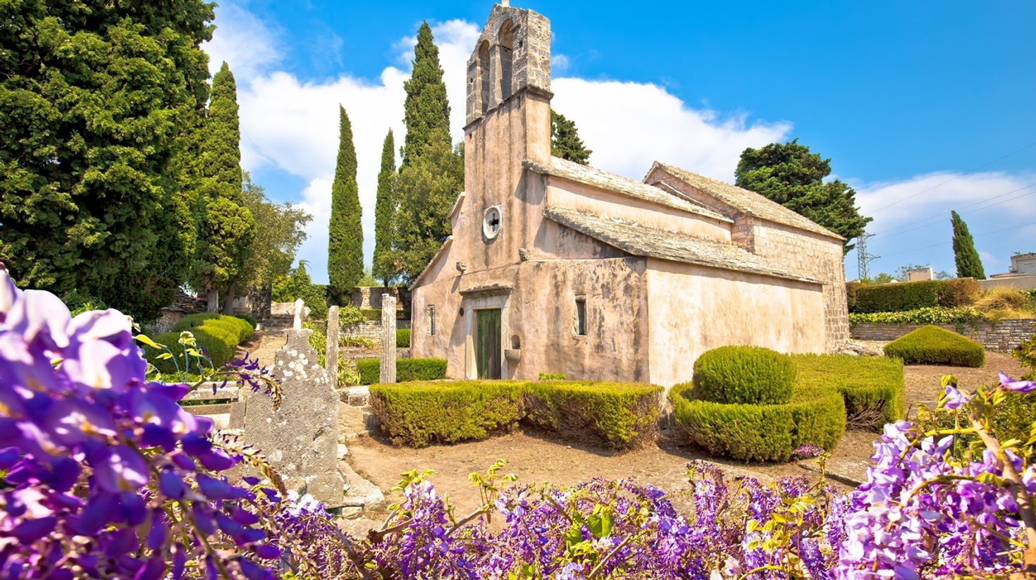 Explore this old chapel in the Dalmatia region of Croatia in November.