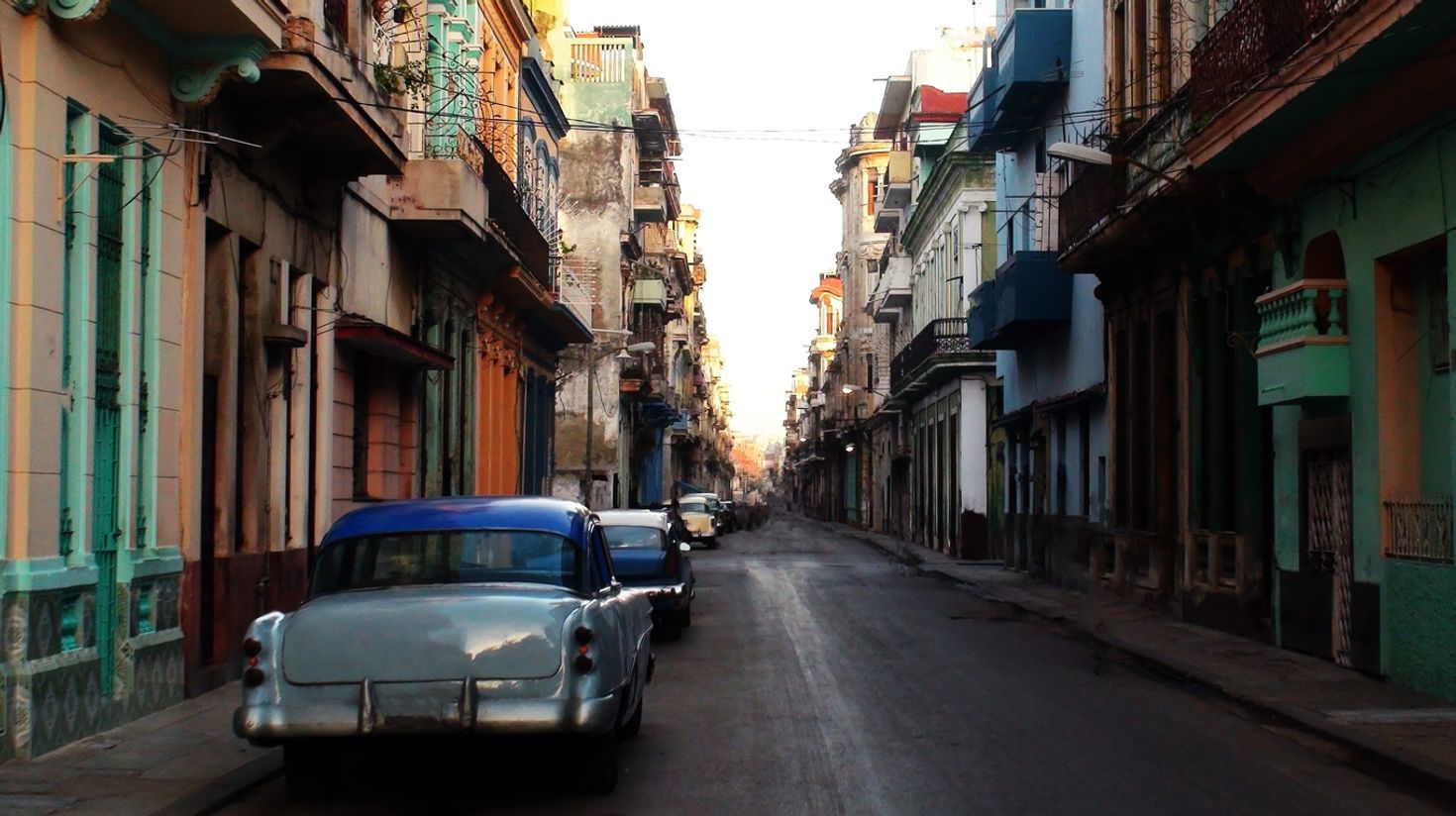 Quiet Street Of Old Havana, Cuba in September