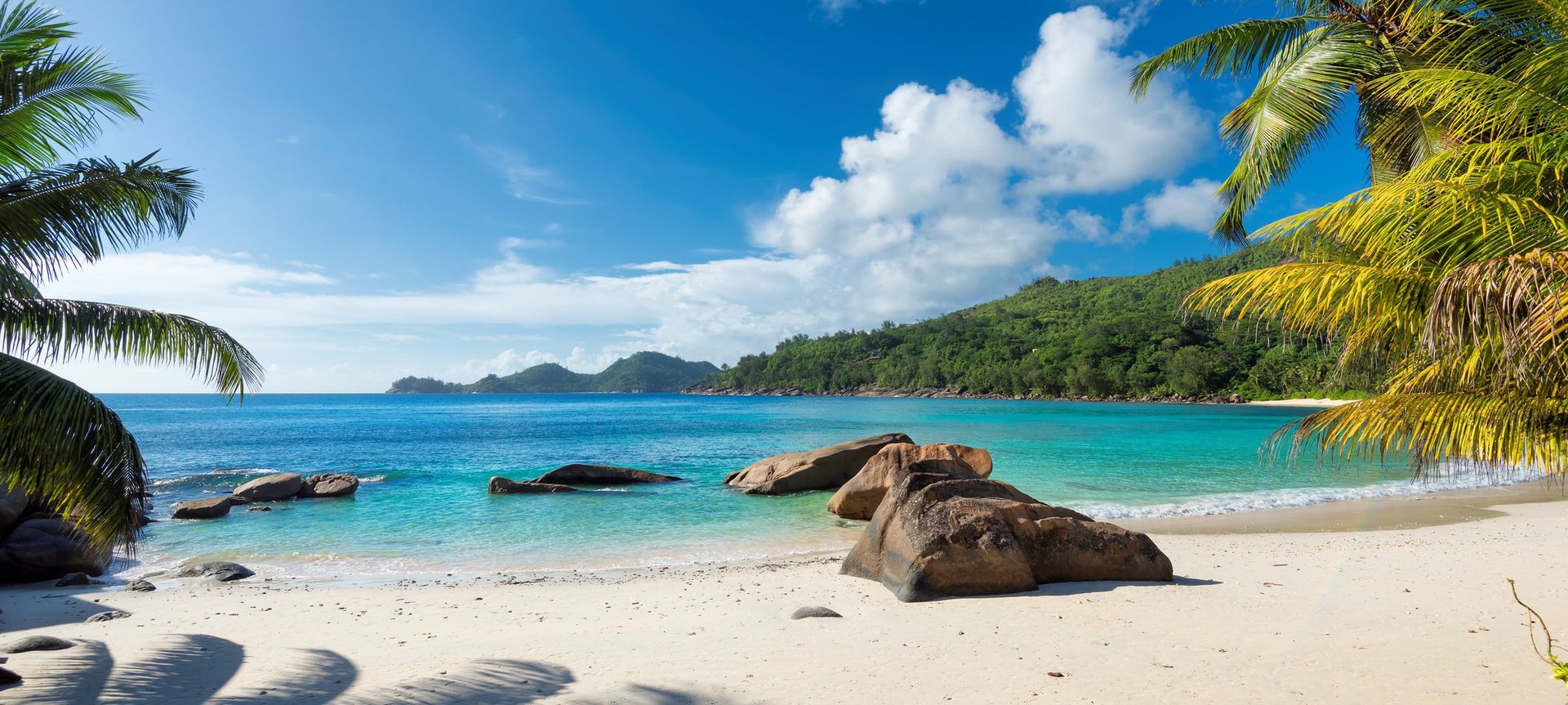 Paradise beach on tropical island