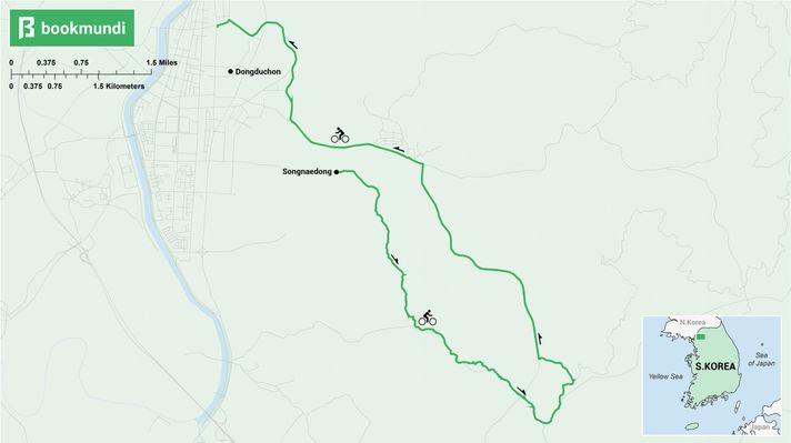 Chilbongsan Trail map