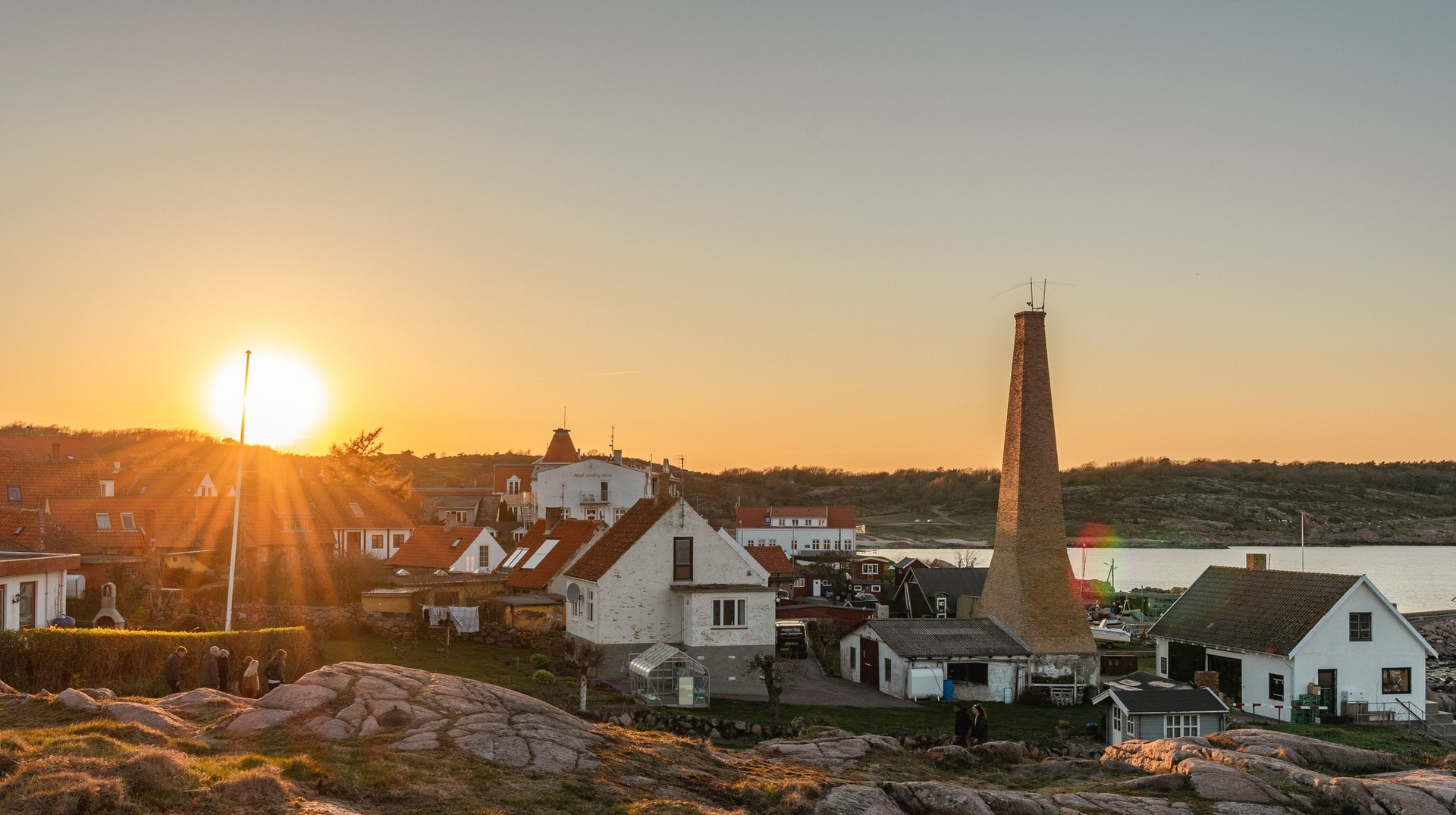 Enjoy a full day of walking to the beautiful small town of Sandvid on your Denmark trip in June. Sunset, as seen in the small town of Sandvid, Denmark, in June.
