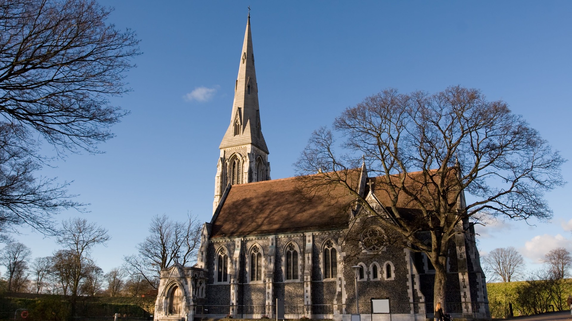 On your trip to Denmark in November be sure to cosy up to the famous Gothic Church in Copenhagen. Gothic Church in Denmark in November.