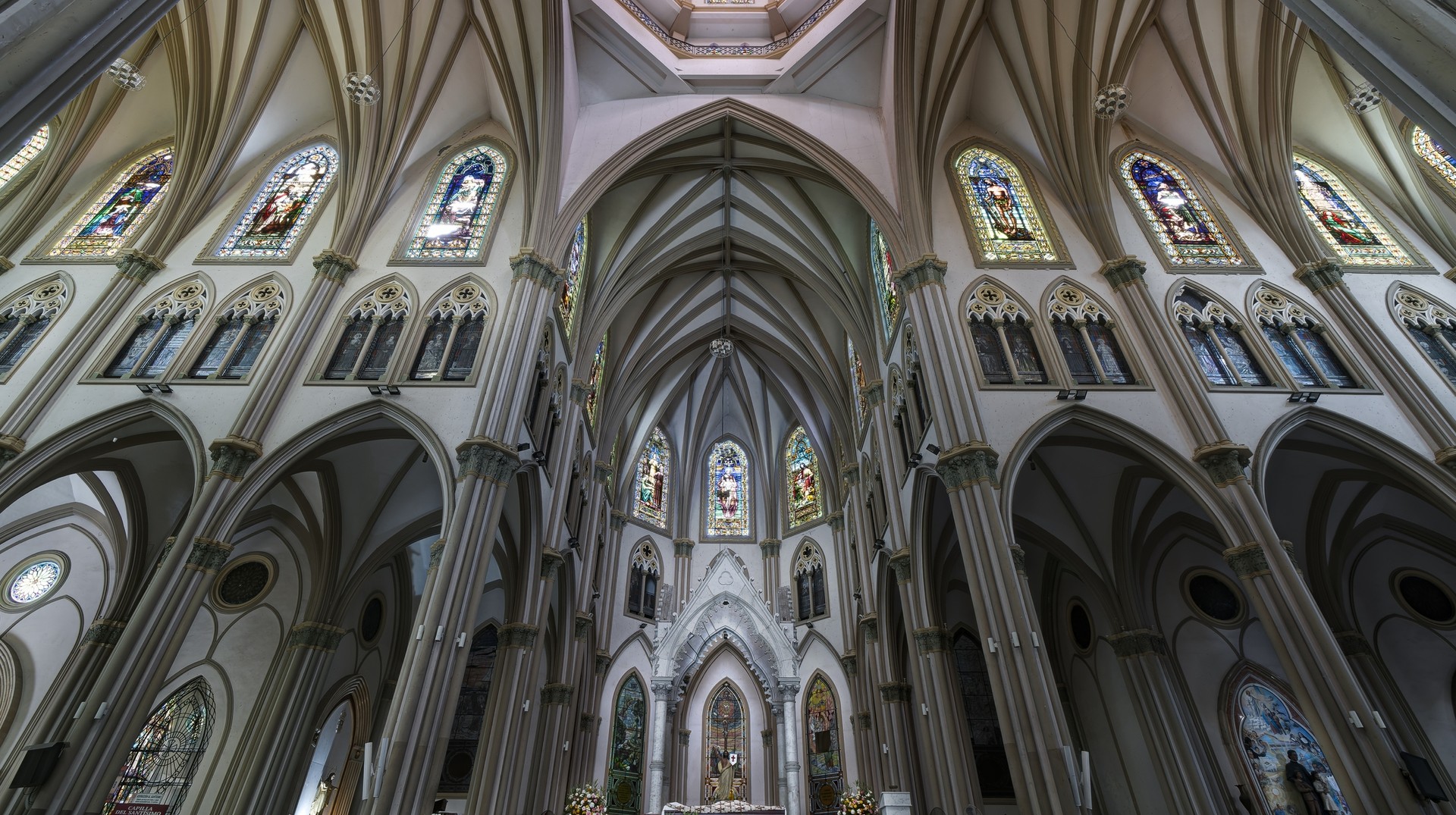 See the high ceilings of Metropolitan Cathedral in Ecuador in April.