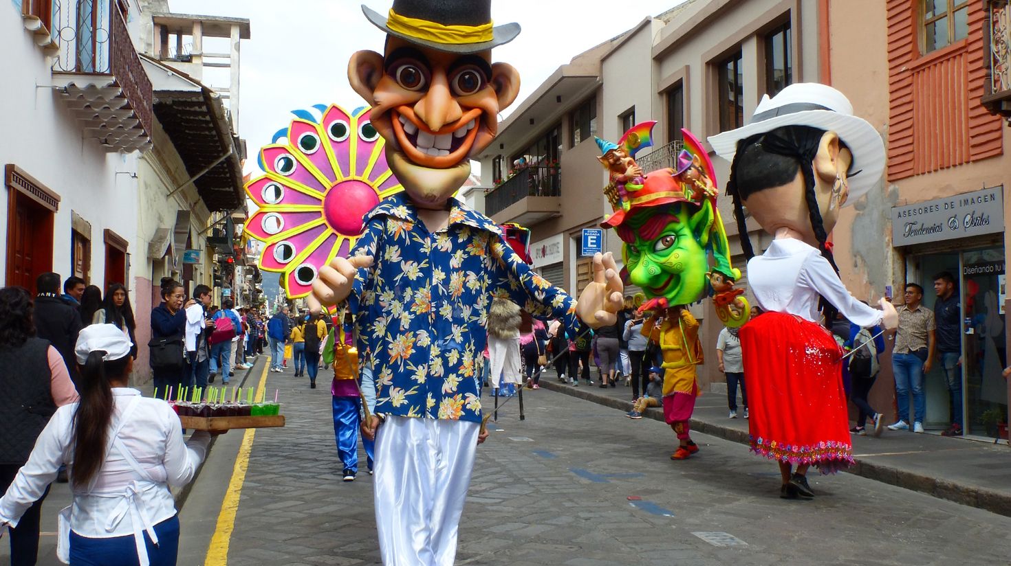 Watching the Ecuador carnival is one of the best things to do in February.