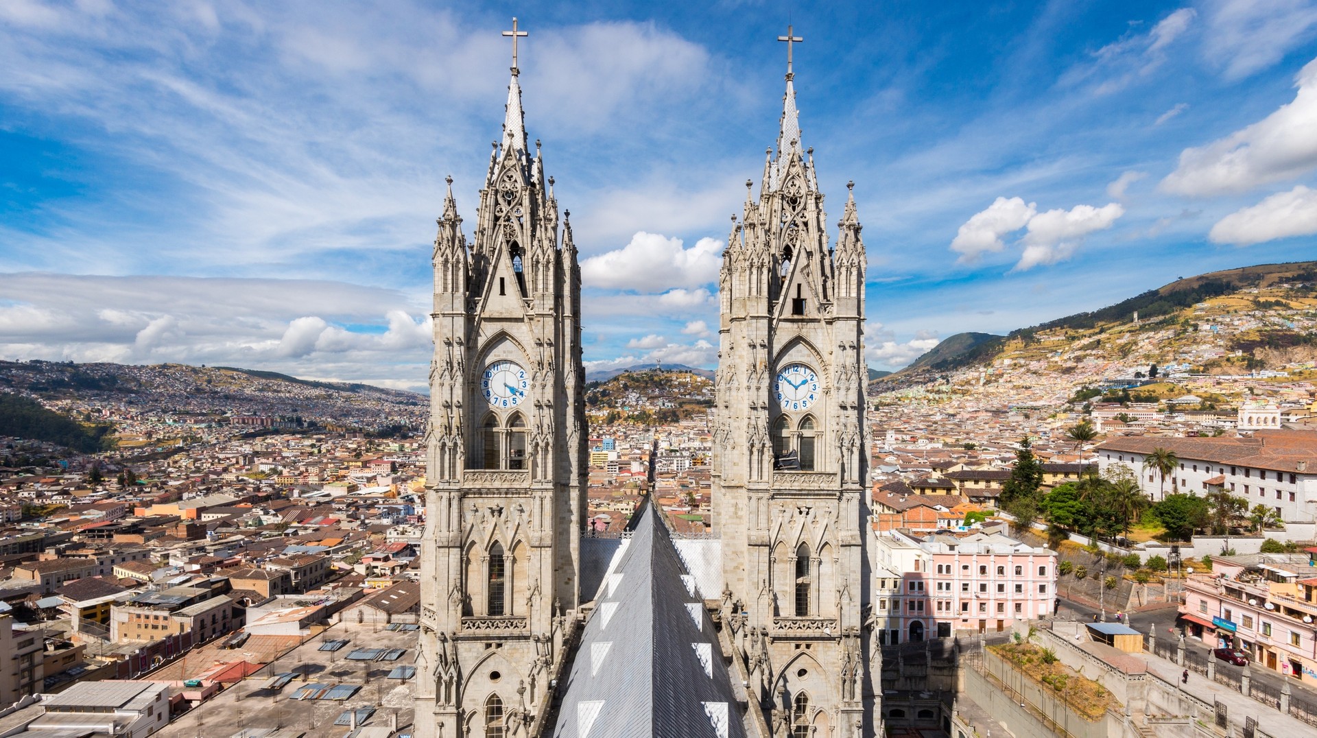 Mild weather conditions allow visitors to experience a wide range of activities in Ecuador. See the Basilica of the National Vow in Ecuador in November.