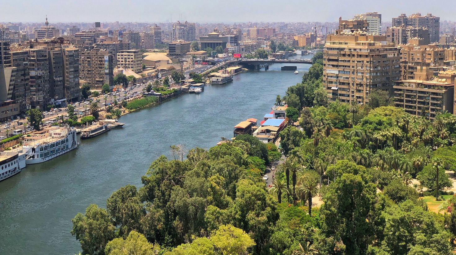 Cairo, the capital of Egypt is set on the Nile River