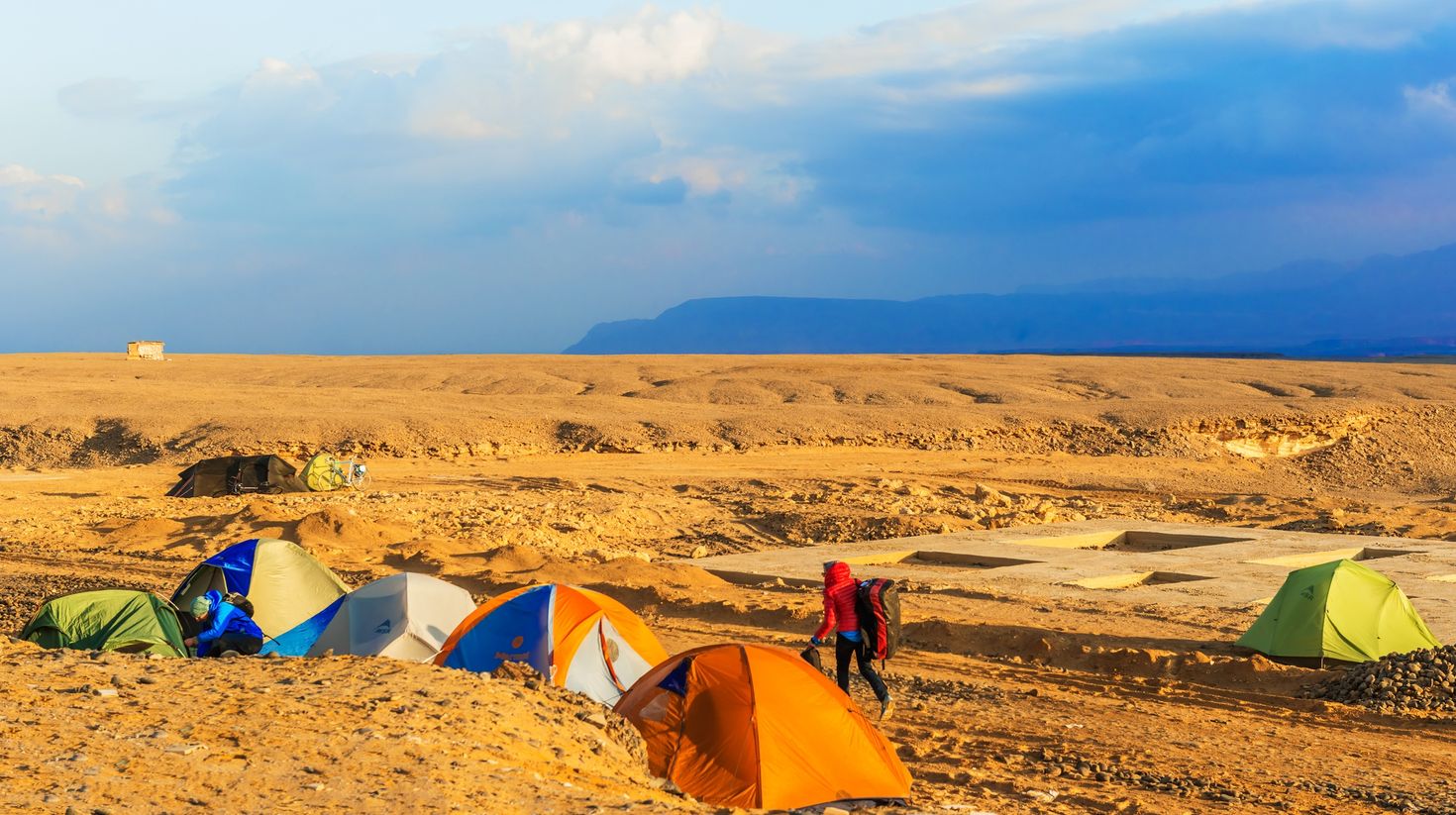 Desert camping is a great activity when you holiday in Egypt in April.