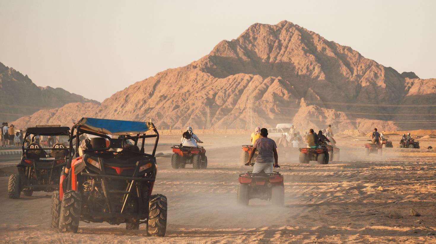 Get on quad bikes and around the desert while visiting Egypt.