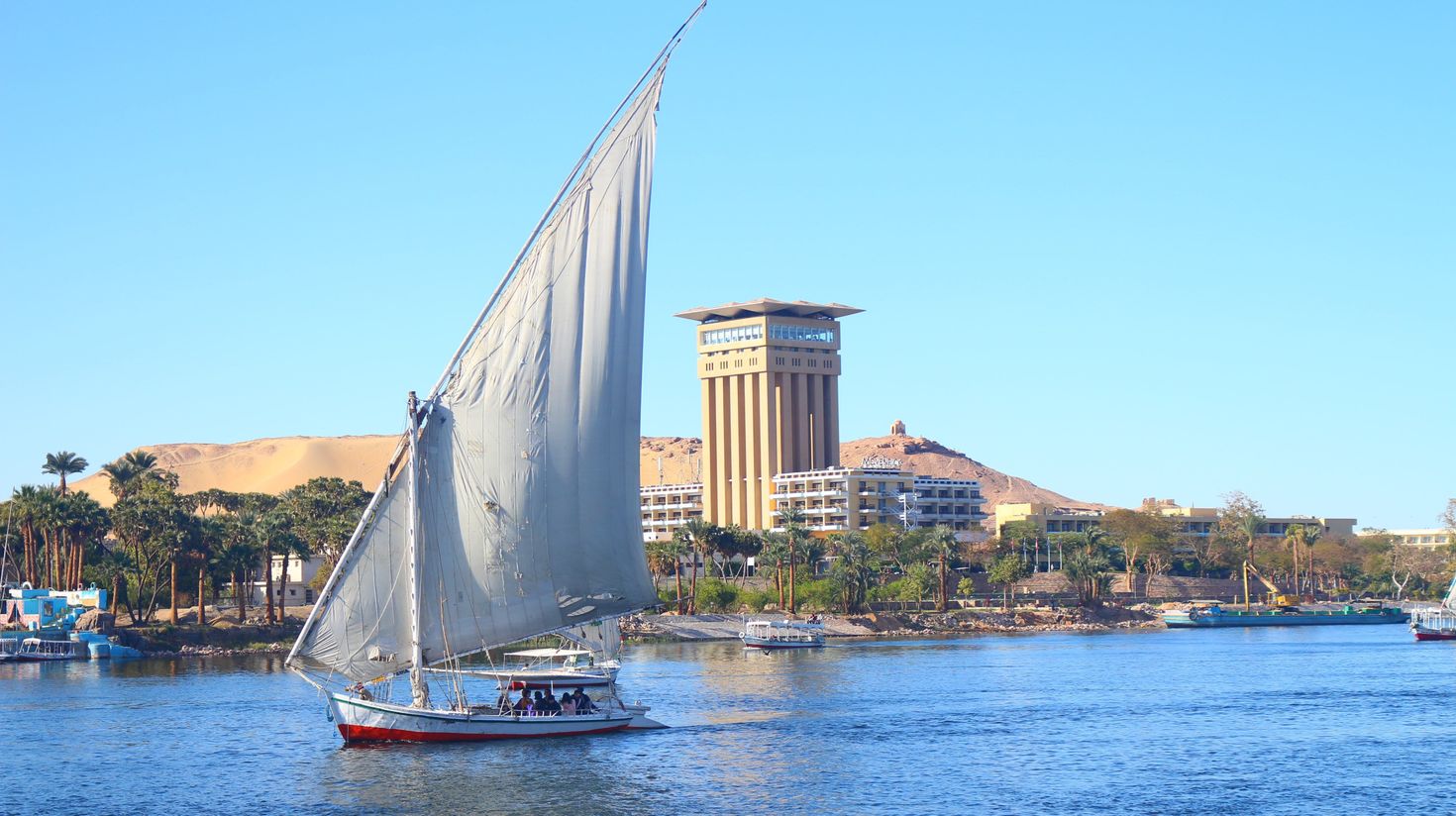 Aswan, an ancient city of Egypt on the Nile River