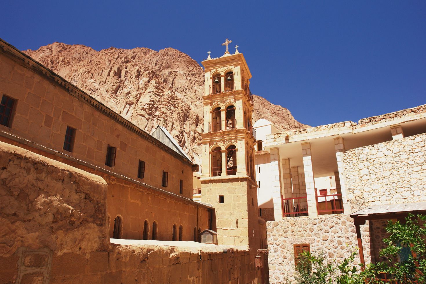 Historic building St. Catherine's Monastery, Egypt in January