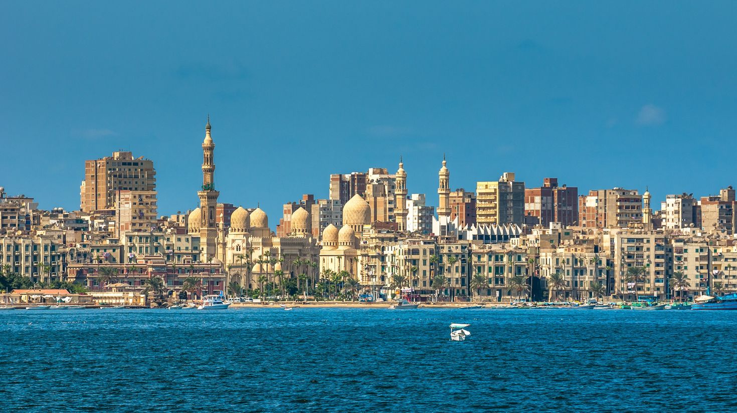 Head for the harbor in Alexandria while exploring Egypt.