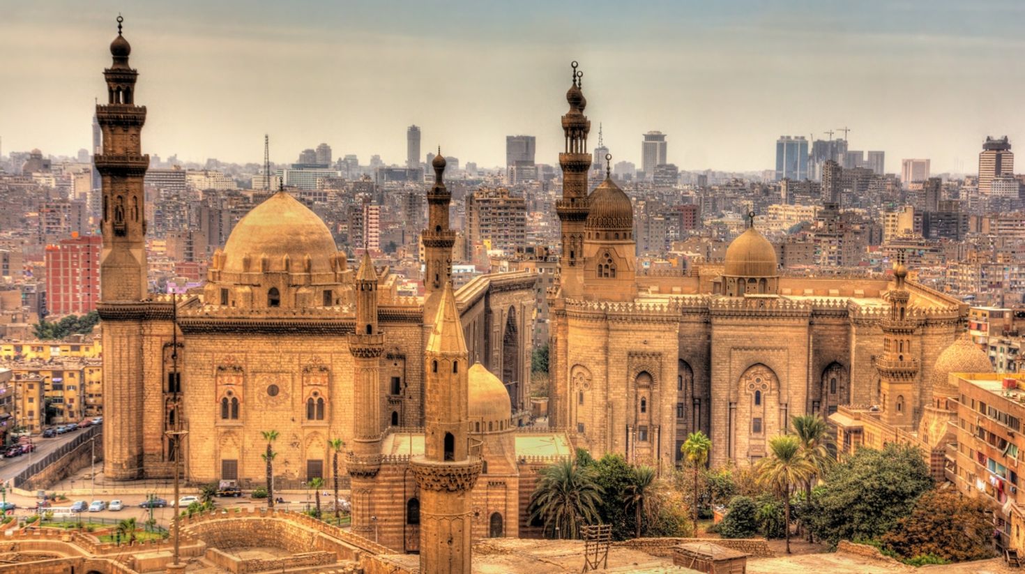 Mosques of Sultan Hassan and Al Rifai which are seen while touring Cairo.